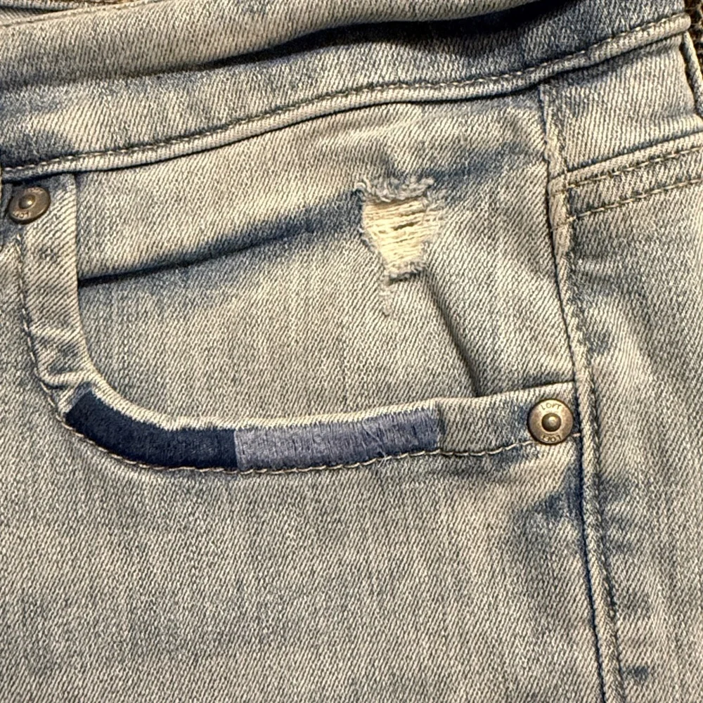 Loft modern skinny crop with embroidery - Picture 8 of 8